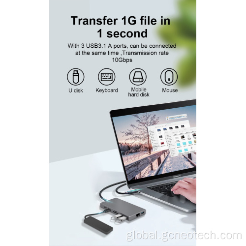 China TF/SD slot USB-C can data transfer Supplier